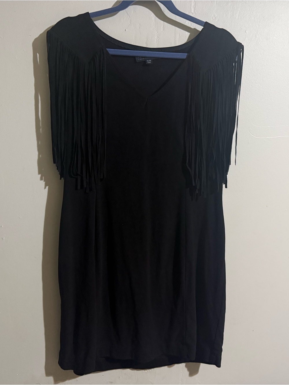 Idyllwind Black Fringe Mini Dress